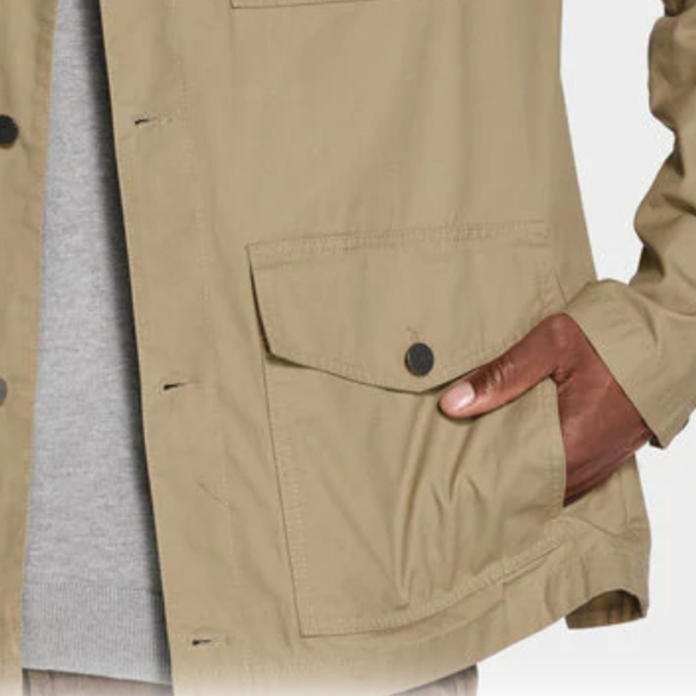 UGG Silas Chore Cargo Utility Outdoor Pocket Khaki Jacket - Picture 6 of 10